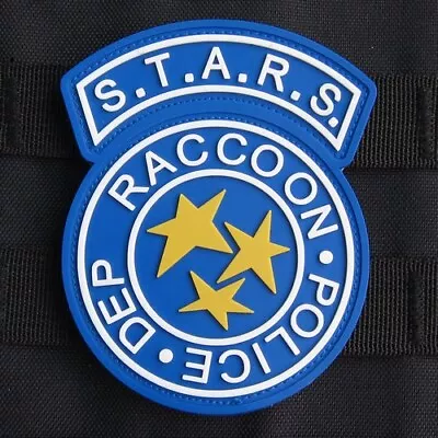 Resident Evil : S.T.A.R.S. PD Badge PVC Loop&Hook PATCH 3.2 X2.4  • $7