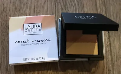 BNIB Laura Geller Correct-n-conceal Custom Coverage Trio Concealer (Light) New  • £14.75