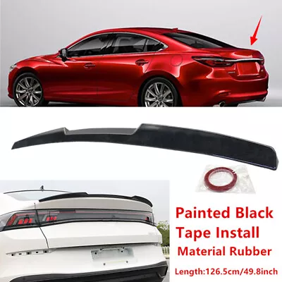 126cm Fit For Mazda 6 18-21 Sedan Universal Trim Car Rear Trunk Lip Spoiler Wing • $31.99