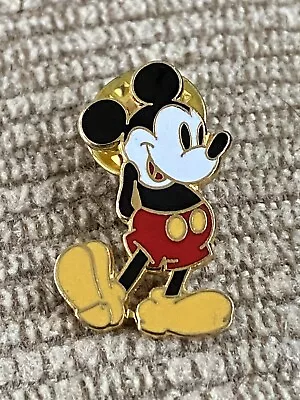 Walt Disney Mickey Mouse Lapel Hat Pin Hands Behind His Back With One Foot Up • $9.99