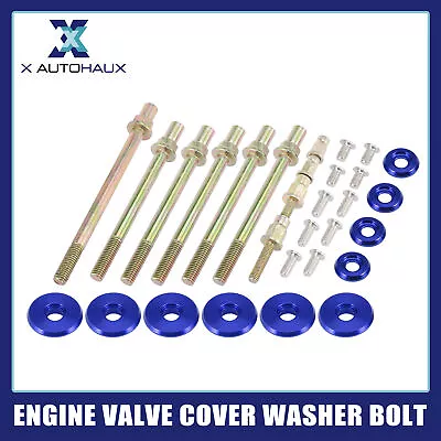 Engine Valve Cover Washer Bolt Kit Blue For Honda K-Series Engines K20 K24 • $21.29
