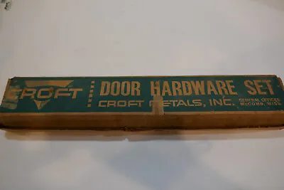 NOS USA Made CROFT Storm Door Handle And Closer Kit- Silver Hardware • $29.95