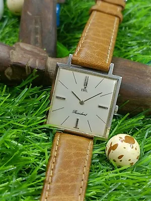 Authentic Ebel President Manual Wind Swiss Slim Mint Men's Original Retro Watch • £437.75