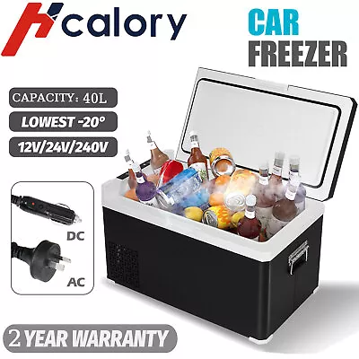 $264.99 • Buy 40L Portable Fridge Freezer Cooler 12V/24V/240V Camping Car Caravan -20℃-20℃ AU
