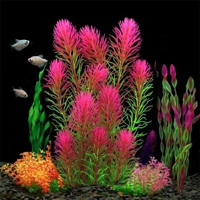 Plants Water Weeds Ornament Aquatic Grass Decoration Fish Tank Accessories • $14.25