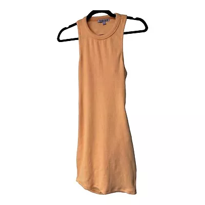 Signature 8 Racerback Midi Ribbed Dress Orange With Open Back Women Medium • $19.59