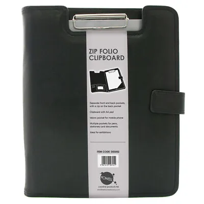 A4 Business Clipboard Portfolio Faux PU Leather Conference Document Folder File  • £12.99