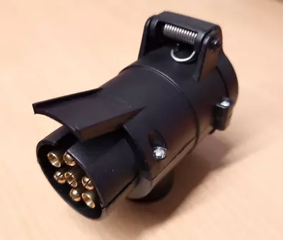 13 Pin To 7 Pin Adaptor 12V Towbar Towing Socket   13F Socket To 7M Plug Adaptor • £11.95