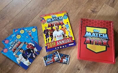 £0.99 • Buy Match Attax 2019 Annual, 3 Facts And Puzzle Booklets, And 10 Cards, In Store Tin