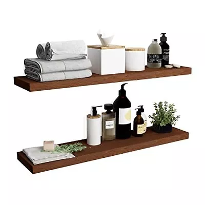 Allen 8  Deep Floating Shelves Set Of 2 Reclaimed Wood Wall Shelf Rustic Wall Mo • $108.13