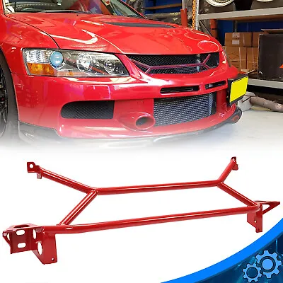 RED Front Power Brace Radiator Support For Mitsubishi EVO 7 8 9 2003-2006 • $65.99