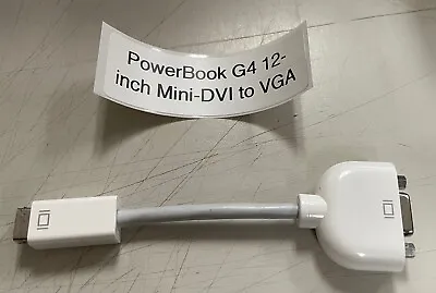 Apple PowerBook G4 12-inch Mini-DVI To VGA Adapter • $30