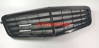 W212 Benz E Class E350 E550 Grill Grille GLOSSY Black Stock Look • $166.25