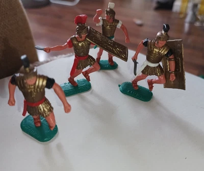 £16.99 • Buy Vintage Plastic Toy Soldier Timpo Roman Centurion Foot Lot Of 4