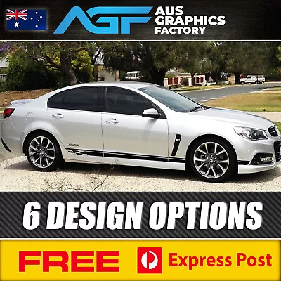 Holden VF SEDAN & WAGON Side Stripes Track Decal Kit FOR Commodore SS SV6 HSV • $65