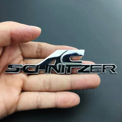 Metal AC Schnitzer Emblem Car Badges Decal Sticker Auto Trunk Rear Tailgate • £10.38