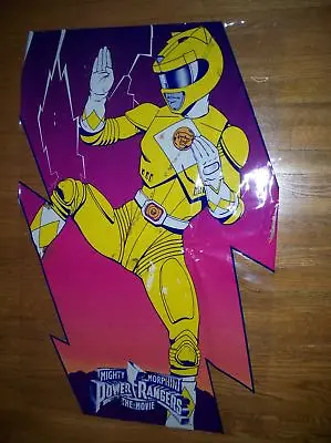 1995 Mighty Morphin Power Rangers The Movie McDonalds Display Window Cling Trini • $250