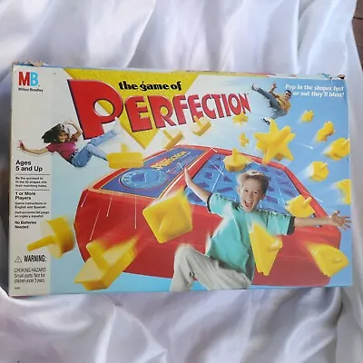Vintage 1995 Milton Bradley THE GAME OF PERFECTION 90% Complete In Original Box • $13.49