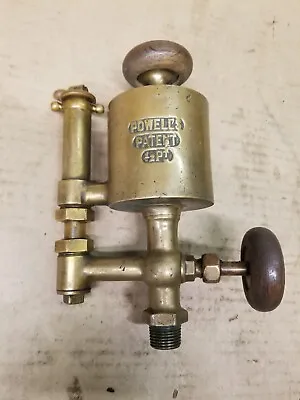 Vintage Powell Brass 1/2 Pt Cylinder Lubricator Oiler Hit Miss Steam Engine • $299.99