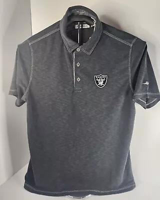 Las Vegas Raiders Mens Authentic Tommy Bahama  Polo Golf Shirt Oakland Nwt $110 • $79.95