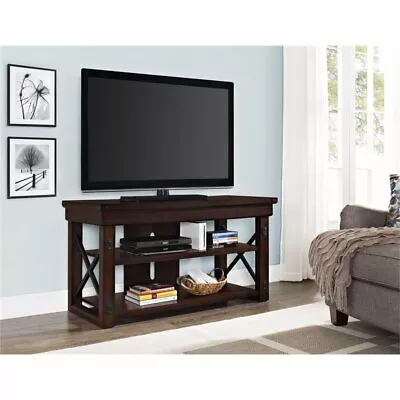 Ameriwood Home Altra Wildwood Wood Veneer 50  TV Stand In Mahogany • $269.75