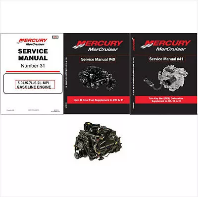 MerCruiser #31 5.0L / 5.7L / 6.2L MPI Engine Service Repair Manual CD - MAG MX • $14.52