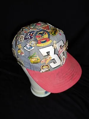 $77.77 • Buy NASCAR #36 Ernie Irvan Skittles Car Snapback Hat Covered In PINS & AUTOGRAPHED