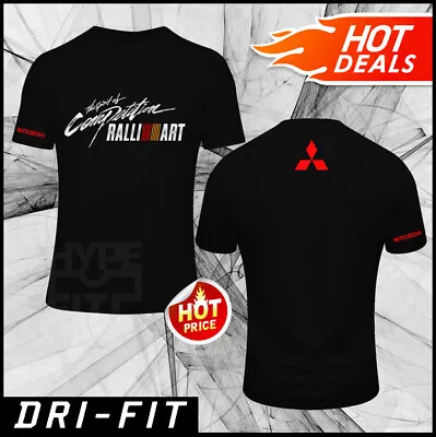 NEW Mitsubishi Motors RALLIART JDM Japan DRI FIT Microfiber T-Shirt Size S-3XL • $19.90