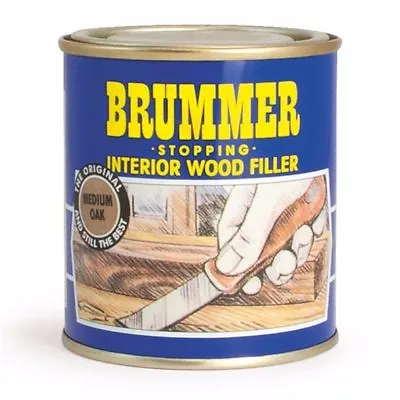 Brummer Interior Wood Filler Matt 250g/700g Metal Various Colours  Heat Proof • £7.50