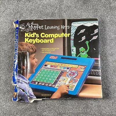 Muppet Learning Keys Kids Computer Keyboard UNTESTED Jim Henson 1984 Damaged Box • $31.99