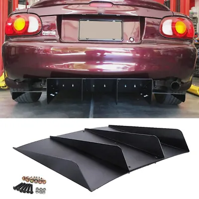 For Mazda Miata Rear Diffuser Bumper 4 Fins Splitter Spoiler Lower Lip • $52.24