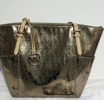 Michael Kors Jet Set Mirror Gold Tote Bag • $18