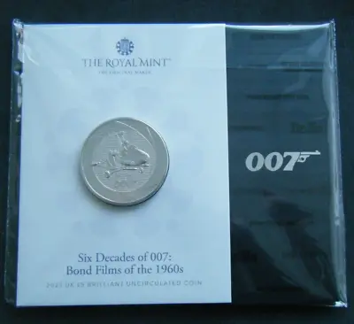 2023 Bond Films Of The 1960s You Only Live Twice UK £5 BU Coin Pack IN STOCK • £16.49