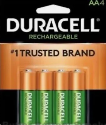 4 Duracell AA Pre Charged Rechargeable 2500mAh NiMH Batteries • $14.99