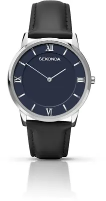 Sekonda Mens Watch With Blue Dial And Black Strap 1433 • £21.99