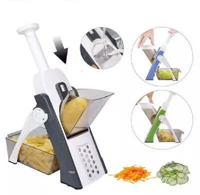 Vegetable Slicer Mandolin Kitchen Food Chopper Dicer Grater 4IN1 Assorted • $36.95