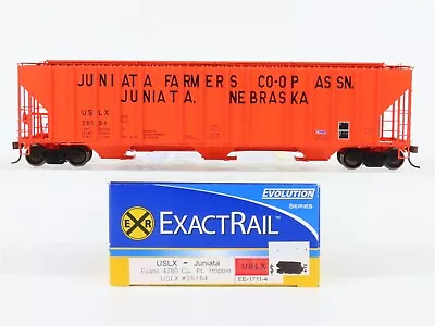 HO Scale ExactRail EE-1711-4 USLX Juniata 3-Bay Covered Hopper #26154 • $49.95