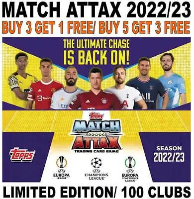 £4.95 • Buy Match Attax 2022/23 22/23 Champions League Limited Editions/ 100 Clubs