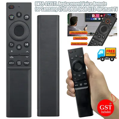 BN59-01357L Replacement Voice Remote For Samsung Q70A Q80A Q60A QLED 4K Smart TV • $18.21