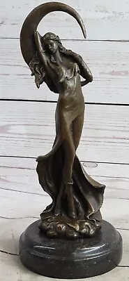 Venus Under The Moon By French Artist Moreau Solid Bronze Sculpture Artwork • $154.50