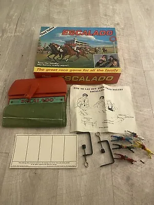 Chad Valley 1970's Escalado Horse Racing Board Game - Complete. BROKEN RED HORSE • £59.99