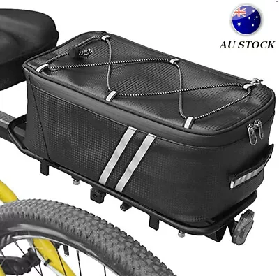 $20.99 • Buy Bicycle Pannier Trunk Bag Mountain Bike Rear Rack Luggage Seat Carrier Pack AUs