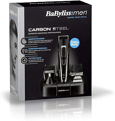 BaByliss Hair Trimmer Beard Body Shaver Men Face Clipper Carbon Grooming Kit • $83.22