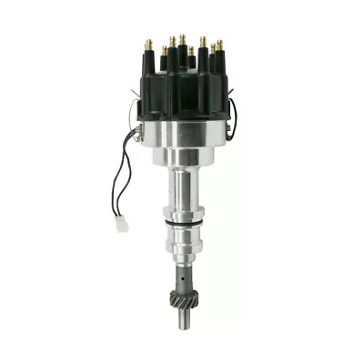 Pro Billet Distributor Ford SBF 351W V8 5.8L Mechanical Advance Steel Gear Black • $78.95