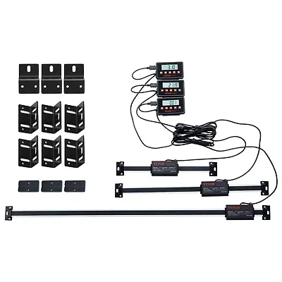 VEVOR Digital Readout 6'' & 12'' & 24'' Linear Scale 3 Axis DRO Display Kit • $77.99