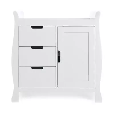 Obaby Stamford Sleigh Changing Unit (White) - Suitable From Birth • £225