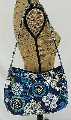 Vera Bradley Purse Mod Floral Blue 07-08 Pre-owned Some Wear See Pics Zip Shut • $8.50