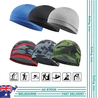 Cycling Cap Wraps Skull Cap Scarves Motorcycle Helmet Liner Running Beanie AU • $4.15