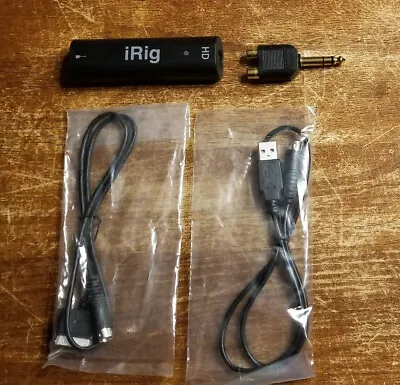 IRig HD W/ Adapters And Wires - Digital Guitar Interface For IOS MAC PC Android • $69.99