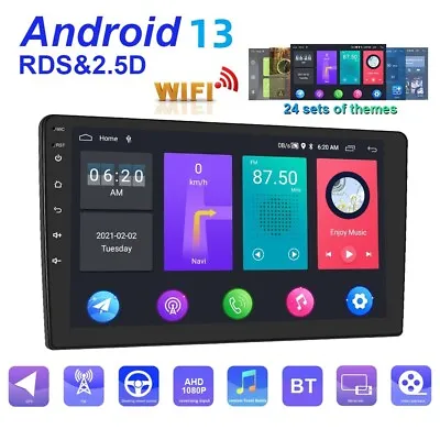 2 Din 10.1“ Android 13 Car Radio Stereo GPS Navi Touch Screen BT USB MP5 FM/RDS • $52.99